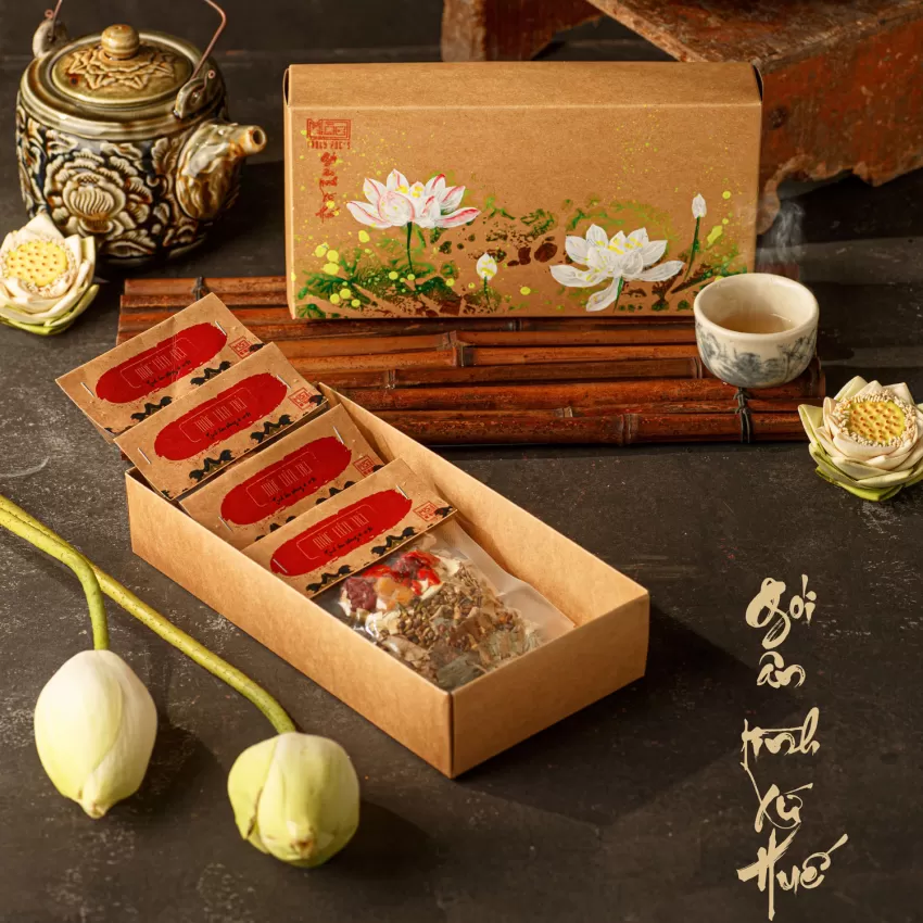 Hue Lotus Tea, Herbal Tea, Floral Tea, Vietnamese Specialty, Handpicked, Organic Tea, Gift Idea, Unique Vietnam Gift