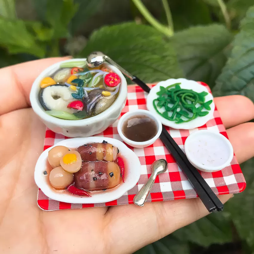 Miniature Vietnamese Sweet & Sour Soup, Canh Chua