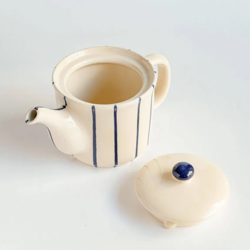 N.Y Avenue Ceramic Teapot, Vietnamese Ceramics, Household Items, Ceramic, Rustic, Kitchenware, Handmade, Aesthetic, Non-toxic, Decorations, Gift Ideas