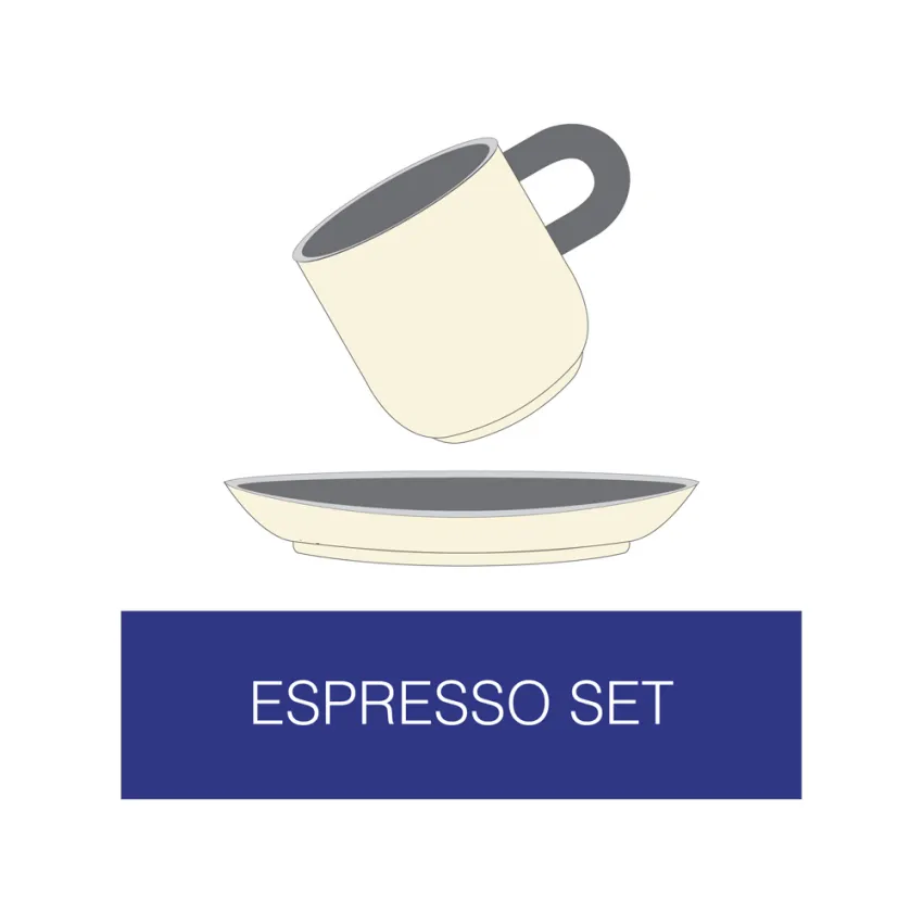 Bộ Ly Espresso Gốm Sứ Taylor & Osaka Và Đĩa Lót, Gốm Sứ Việt Nam, Vật Dụng Nhà Bếp, Thủ Công, Không Độc Hại, Trang Trí Nhà Cửa, Quà Tặng