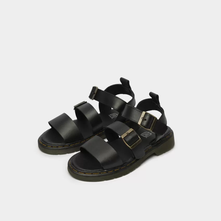 Genuine Leather Double-Strap Sandals