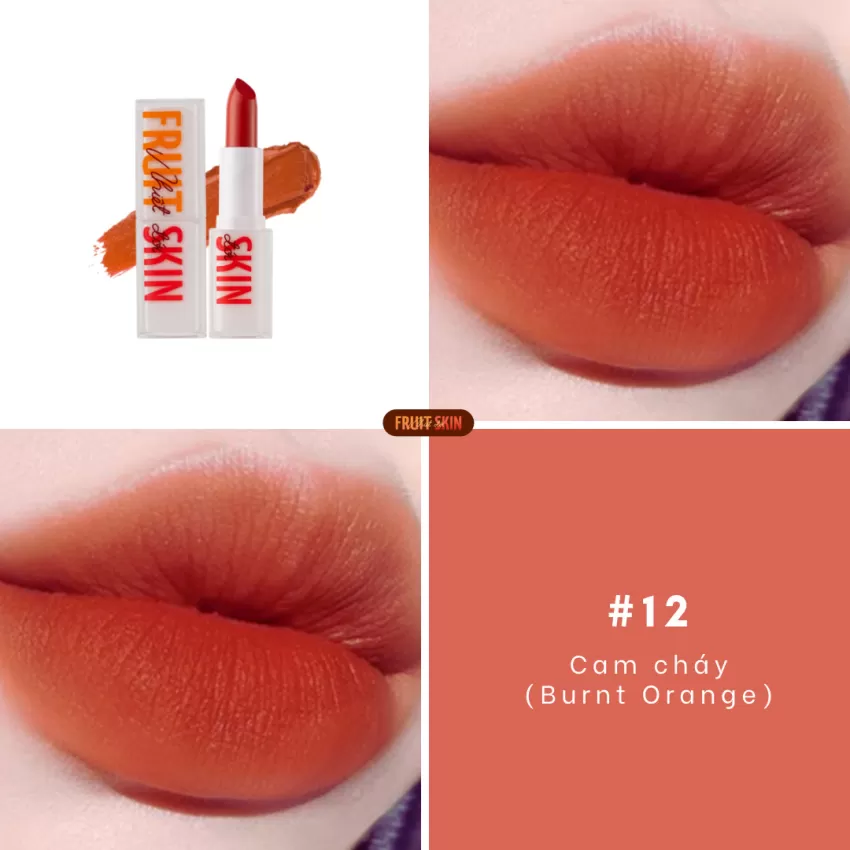 Burnt Orange Lipstick, #12 Tropical Lipstick