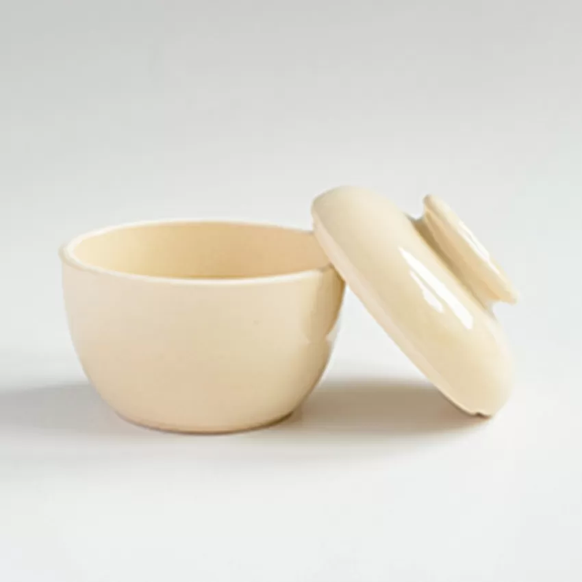 Plain Ceramic Pot & Lid