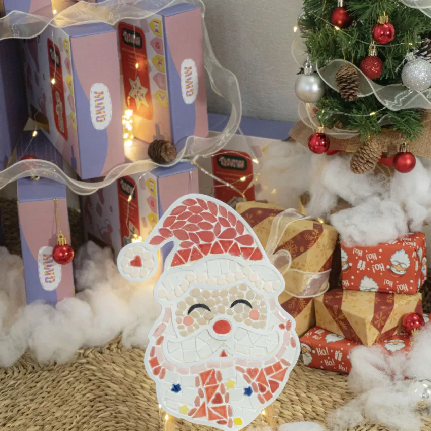 Santa Claus DIY Mosaic Kit For Kids - Quang Minh Mosaic