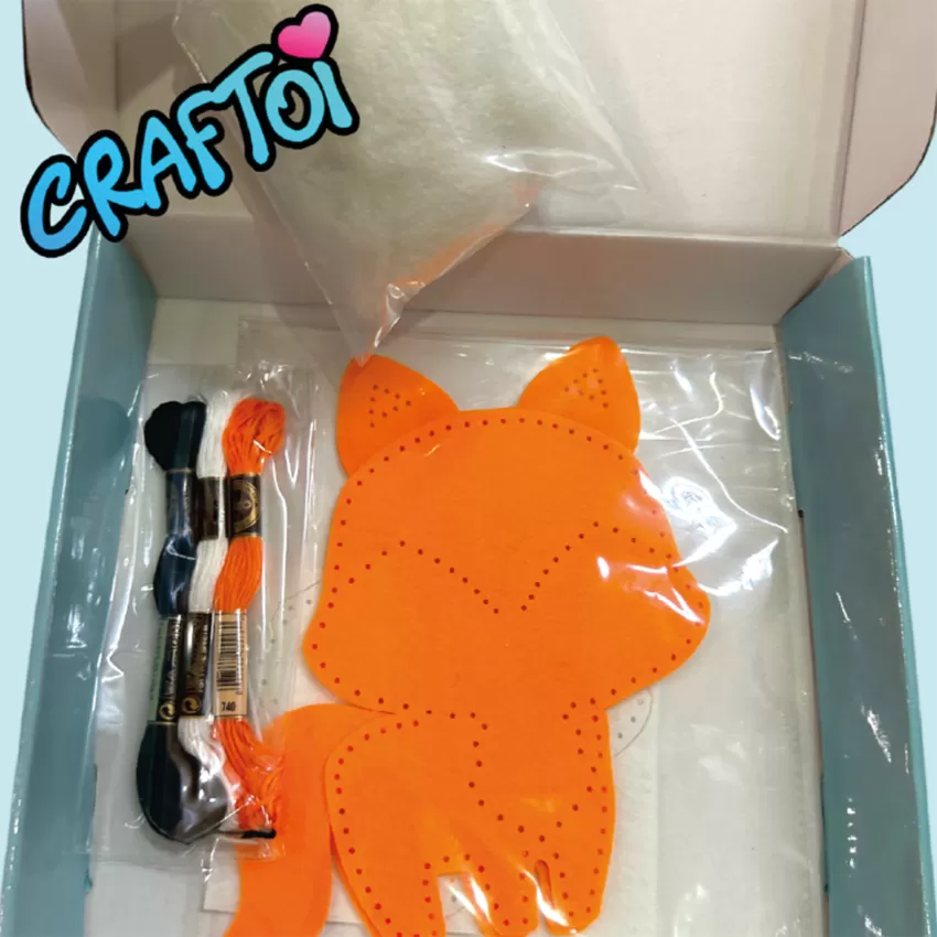 Foxy Fox, DIY 5+ Sewing Kit Toy, Educational Toy, Detailed Instructions Included, Stimulates Comprehensive Development