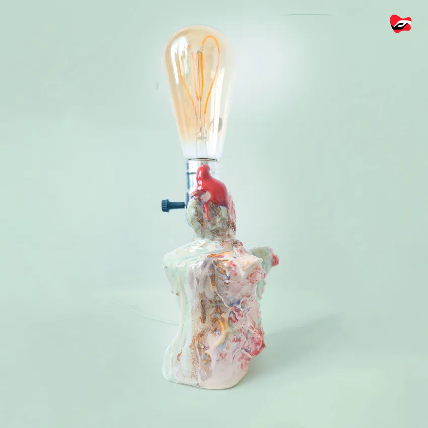 "On Off Love" Ceramic Decorative Lamp, The Emotional Journey Of Love, "Love Potion" Collection, Ceramic Electric Lamps, Abstract Art, Unique Gifts