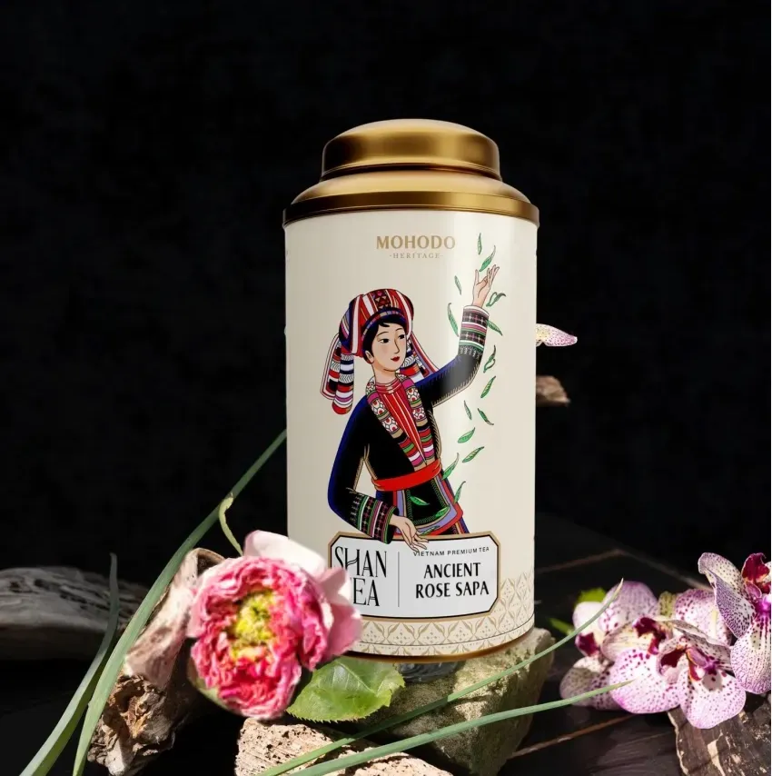 Ancient Rosebud Shan Snow Black Tea, 80Gr, Indulge In The Refined Taste Of The Northwestern Mountains, Vietnamese Tea, Perfect Gift For Any Occasion